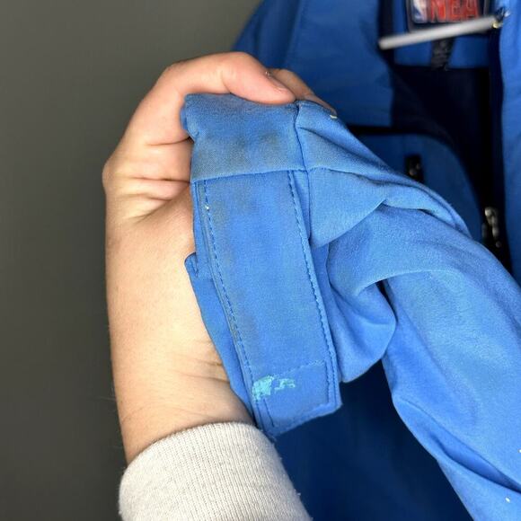 Vintage Oklahoma City Thunder NBA Fleece-Lined Mens Zip Up Jacket Medium PAINT - Picture 9 of 16